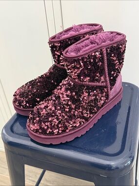 Ugg Purple Sequin Boots